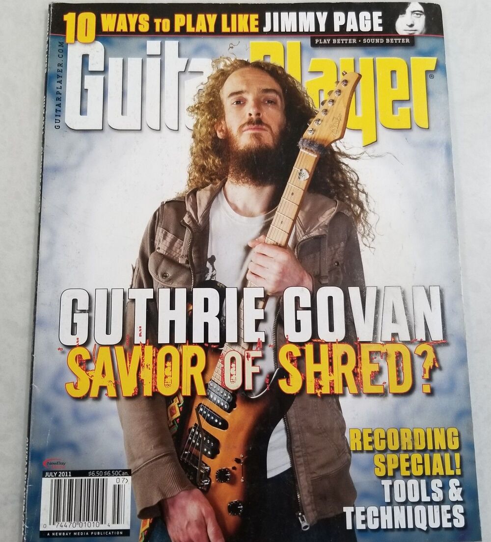 Guitar Player Magazine July 2011 Guthrie Govan cover no label